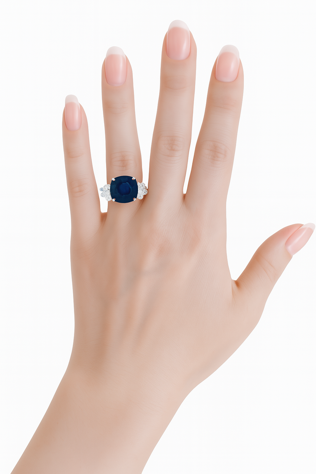 GIA Certified 4.3ct Unheated Ceylon Sapphire Ring
